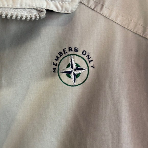 Members Only Mariner's Blue Green Windbreaker Jacket Lightweight Sporty Men's L - Picture 4 of 8